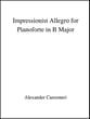 Impressionist Allegro for Pianoforte piano sheet music cover